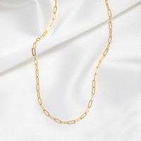 Fashion Hot-saling 316l Titanium Steel Chain Gold Plated Clavicle Chain Necklace For Women main image 2