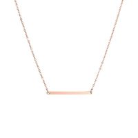 Korea's New Word Pendant Short Gold-plated Clavicle Chain Simple 316l Stainless Steel Pendant main image 6