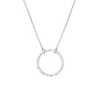 Fashion Simple Stainless Steel Round Ladies 316l Clavicle Chain Pendant main image 6
