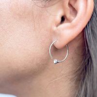 Mode Forme C Acier Inoxydable Des Boucles D'oreilles main image 1