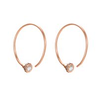 Fashion C Shape Stainless Steel Earrings main image 4