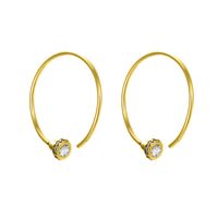 Fashion C Shape Stainless Steel Earrings main image 6