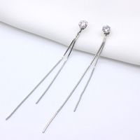 Korean Long Chain Tassel Jewelry New 316l Titanium Steel Earrings main image 5