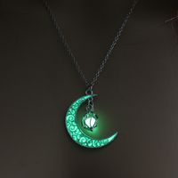 Hot Selling Hollow Spiral Moon Luminous Pendant Cyclone Luminous Bead Necklace Wholesale Nihaojewelry sku image 3