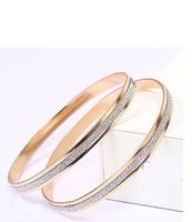 Fashion Hot-saling Exaggerated Frosted Silver Ladies Wild Alloy Bracelet sku image 3