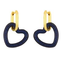 New Fashion Earrings Women's Love Lock Pendant Earrings Wholesale sku image 2