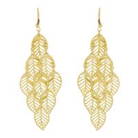 Popular Fashion Long Tassel Leaf Earrings Wholesale Nihaojewelry sku image 2