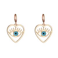New Cargo Alloy Geometric Earrings Oil Dripping Devil's Eye Earring Wholesale Nihaojewelry sku image 1