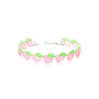 Japanische Kindliche Süße Frucht Polyester Halskette Choker Erdbeer Kurze Halskette All-match Schlüsselbein Kette Halsband Kragen Frauen sku image 2