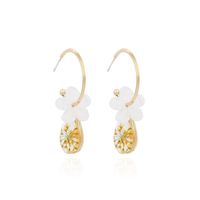 Korean Fashion Flower Earrings Simple And Exquisite Earrings Wholesale Nihaojewelry sku image 1