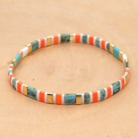 Handmade Beaded  Bohemian Beach Style Color Rice Bead Bracelet For Women sku image 1