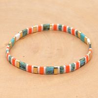 Pulsera De Cuentas De Arroz De Color Estilo Playa Bohemio Con Cuentas Hechas A Mano Para Mujer sku image 1