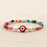 Simple Color Rice Beads Fashion Ethnic Style Natural Freshwater Pearl Handmade Bracelet For Women sku image 3