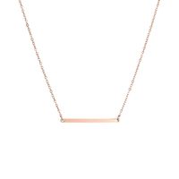 Nouveau Pendentif Mot De La Corée Courte Chaîne Clavicule Plaquée Or Pendentif Simple En Acier Inoxydable 316l sku image 3