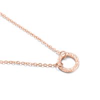 Fashion 316l Stainless Steel Ladies Korean Hollow Round Clavicle Chain Jewelry Necklace sku image 3