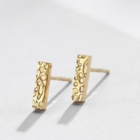 Korean 316l Stainless Steel Simple Geometric Earrings For Women Wholesale sku image 3