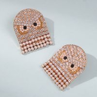 Creative New Angry Birds Fashion Stud Earrings Diamond Pearl Earrings main image 3
