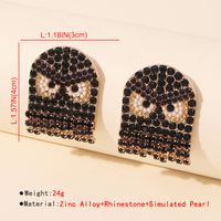 Creative New Angry Birds Fashion Stud Earrings Diamond Pearl Earrings main image 5