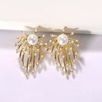 The New Bohemian Style Creative White Gemstone Diamond Inlaid Colorful Firework Earrings Wholesale Nihaojewelry main image 4