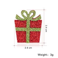 New Ornaments Hot-selling Cartoon Christmas Gift Box Felt Brooch Wholesale Nihaojewelry main image 3