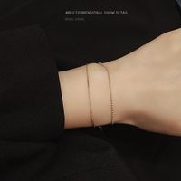 Europäisches Und Amerikanisches Armband Doppelschicht-mandel Kette Reis Perlenkette Goldenes Armband All-match Gut Aussehendes Qixi-armband E121 main image 6