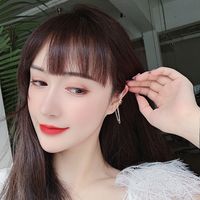 Fashion Korean Multi-layer Chain Tassel No Pierced Ladies Long Ear Clip Alloy Earrings main image 3