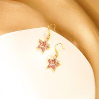 Five-pointed Star Geometric  Fashion Earrings Wholesale main image 2