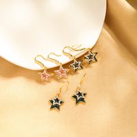Five-pointed Star Geometric  Fashion Earrings Wholesale main image 5