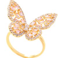 Butterfly  Opening Adjustable Fashion Ring Wholesale Nihaojewelry main image 6