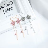 Five-pointed Star Long Tassels Ear Line Fashion Earrings Geometric Earrings Wholesale Nihaojewelry main image 4