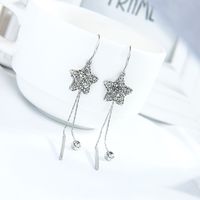 Five-pointed Star Long Tassels Ear Line Fashion Earrings Geometric Earrings Wholesale Nihaojewelry main image 5