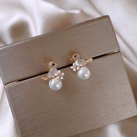 Little Bird Pearl Silver Needle New Trendy  Women's Earrings main image 4