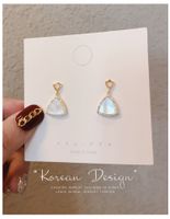 Triangle Mother-of-pearl New Trendy Exquisite Korean Alloy Women's Earrings main image 3