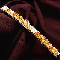 Korean Colorful Flash Irregular Crystal Around The Wide Side Headband  Wholesale sku image 1