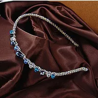 Korean Colorful Flash Irregular Crystal Around The Wide Side Headband  Wholesale sku image 3