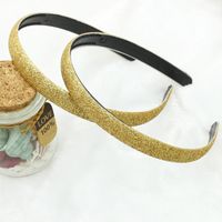 Korean Fashion Hot Sale Shiny Frosted Gold Powder Candy Color Hair Accessories Headband sku image 9