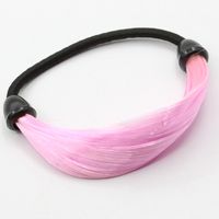 Europäische Und Amerikanische Supermodel Show Pferdes Chwanz Twist Hairring Fluor Zierende Farbverlauf Perücke Gummiband Haars Eil Großhandel Hot Sale sku image 2