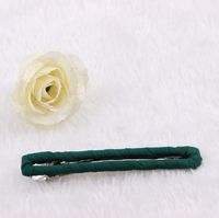 Korea Round Cloth Rectangular Duckbill Clip New Popular Color Geometric Hairpin Wholesale sku image 4