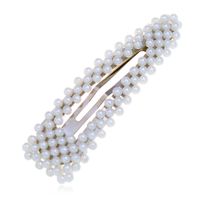 Blast Pearl Fish Line Water Drop Hairpin Korean Beaded Side Clip Wholesale Nihaojewelry sku image 2