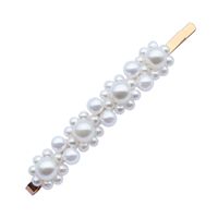 Blast Pearl Fish Line Water Drop Hairpin Korean Beaded Side Clip Wholesale Nihaojewelry sku image 5