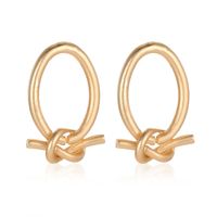 New Fashion Hollow Simple Geometric Freshwater Pearl Metal Earrings sku image 18