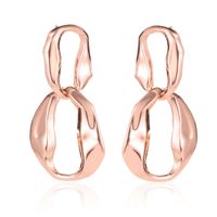 New Fashion Hollow Simple Geometric Freshwater Pearl Metal Earrings sku image 11