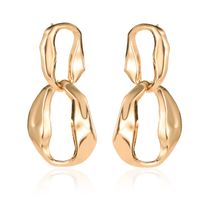 New Fashion Hollow Simple Geometric Freshwater Pearl Metal Earrings sku image 14