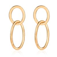 New Fashion Hollow Simple Geometric Freshwater Pearl Metal Earrings sku image 15