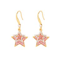 Five-pointed Star Geometric  Fashion Earrings Wholesale sku image 1