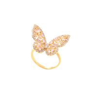 Butterfly  Opening Adjustable Fashion Ring Wholesale Nihaojewelry sku image 1