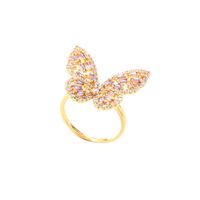 Butterfly  Opening Adjustable Fashion Ring Wholesale Nihaojewelry sku image 2