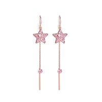 Five-pointed Star Long Tassels Ear Line Fashion Earrings Geometric Earrings Wholesale Nihaojewelry sku image 1