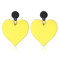 Korea New Acrylic Love Cute Fashion Earrings For Women Wholesale sku image 1