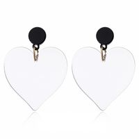 Korea New Acrylic Love Cute Fashion Earrings For Women Wholesale sku image 3